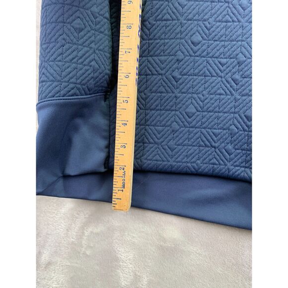 ATHLETA SMALL WOMEN'S QUILTED JACQUARD COWL ATHLETIC ELEVATION PULL OVER BLUE - Picture 14 of 15